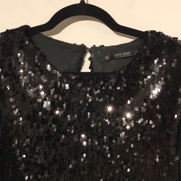 Zara black sequins dress - Picture 4 of 14